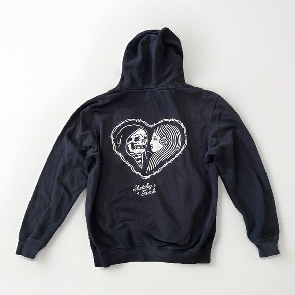 Lurking Class Other - Lurking Class Sketchy Tank Hoodie Men S (no Tag) Black Heart Death Skeleton Love